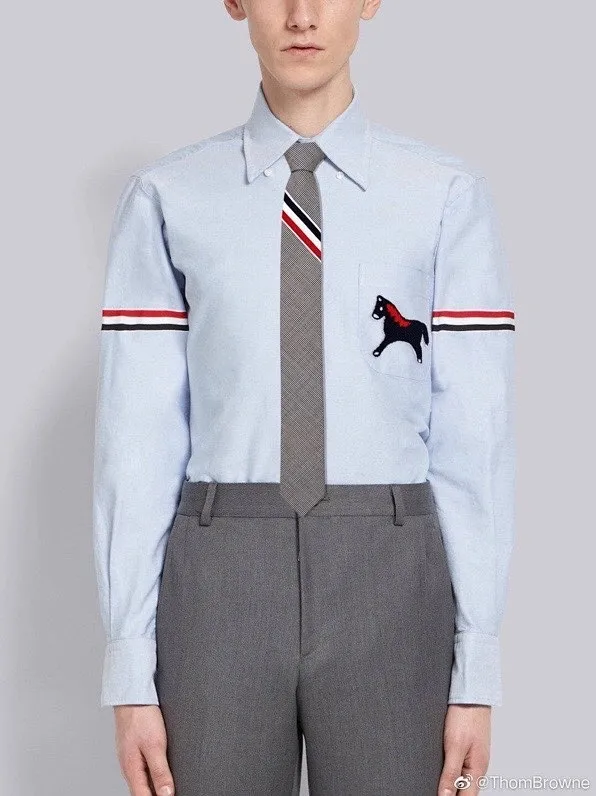 Striped Wool Skinny Tie D17512688 — view 7