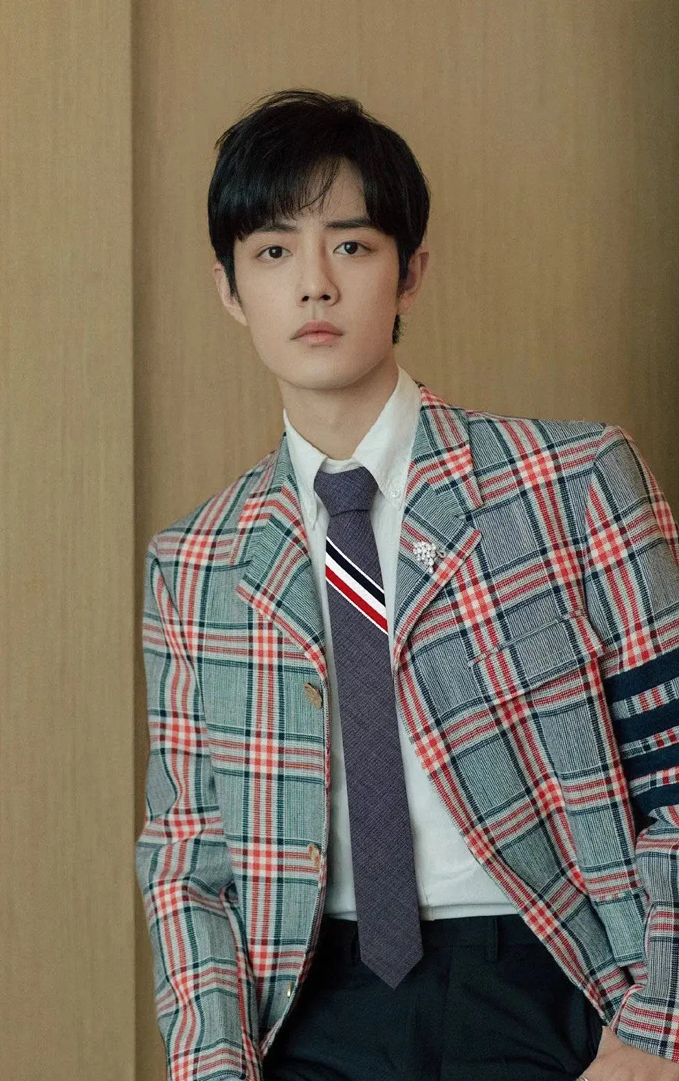 Striped Wool Skinny Tie D17512688 — view 8