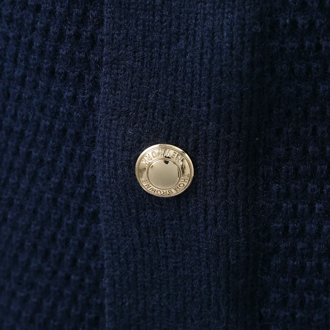4-Bar Waffle-Knit Cashmere Blend Hooded Cardigan D32512678 — view 8