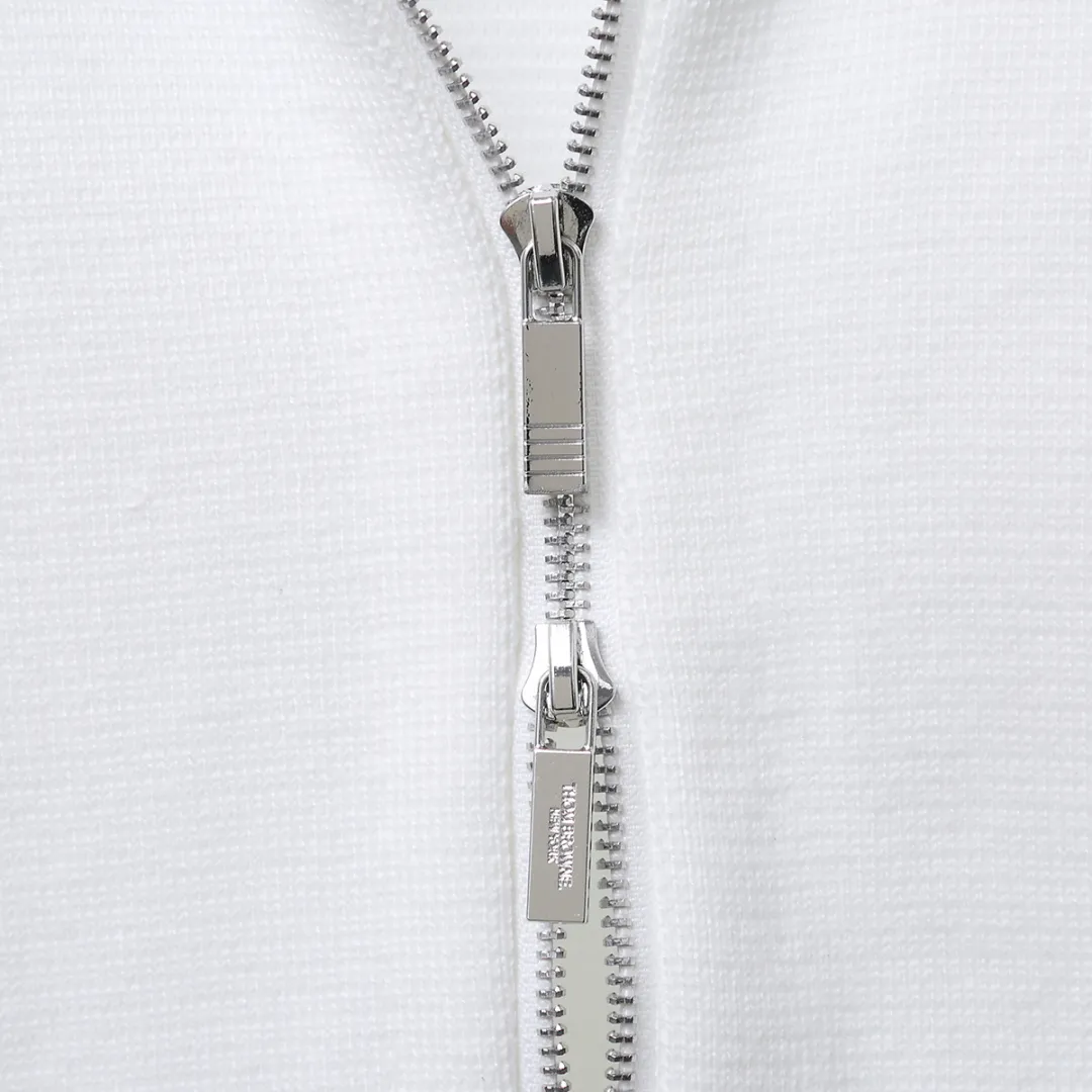 Striped Wool-Blend Zip-Up Knit Hoodie D25012658 — view 8