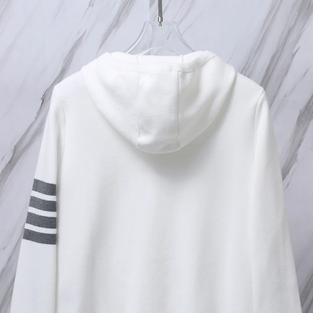 4-Bar Stripe Wool-Blend Zip-Up Hoodie D25012669 — view 6