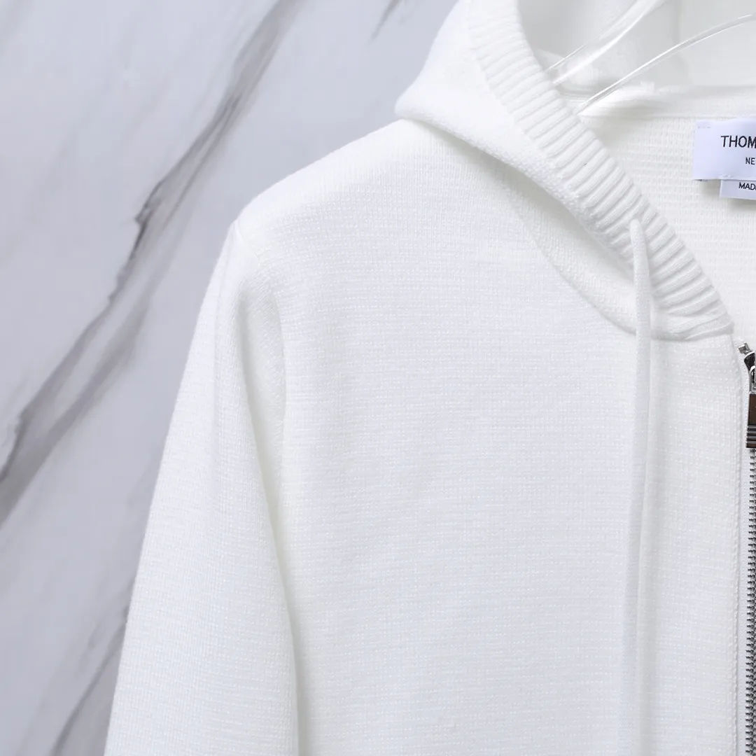 4-Bar Stripe Wool-Blend Zip-Up Hoodie D25012669 — view 7