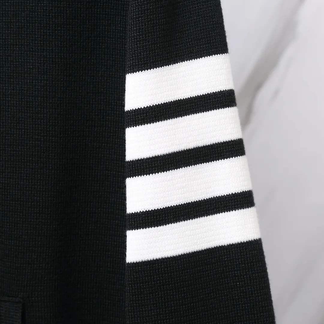 4-Bar Stripe Wool-Blend Zip-Up Hoodie D25012666 — view 9
