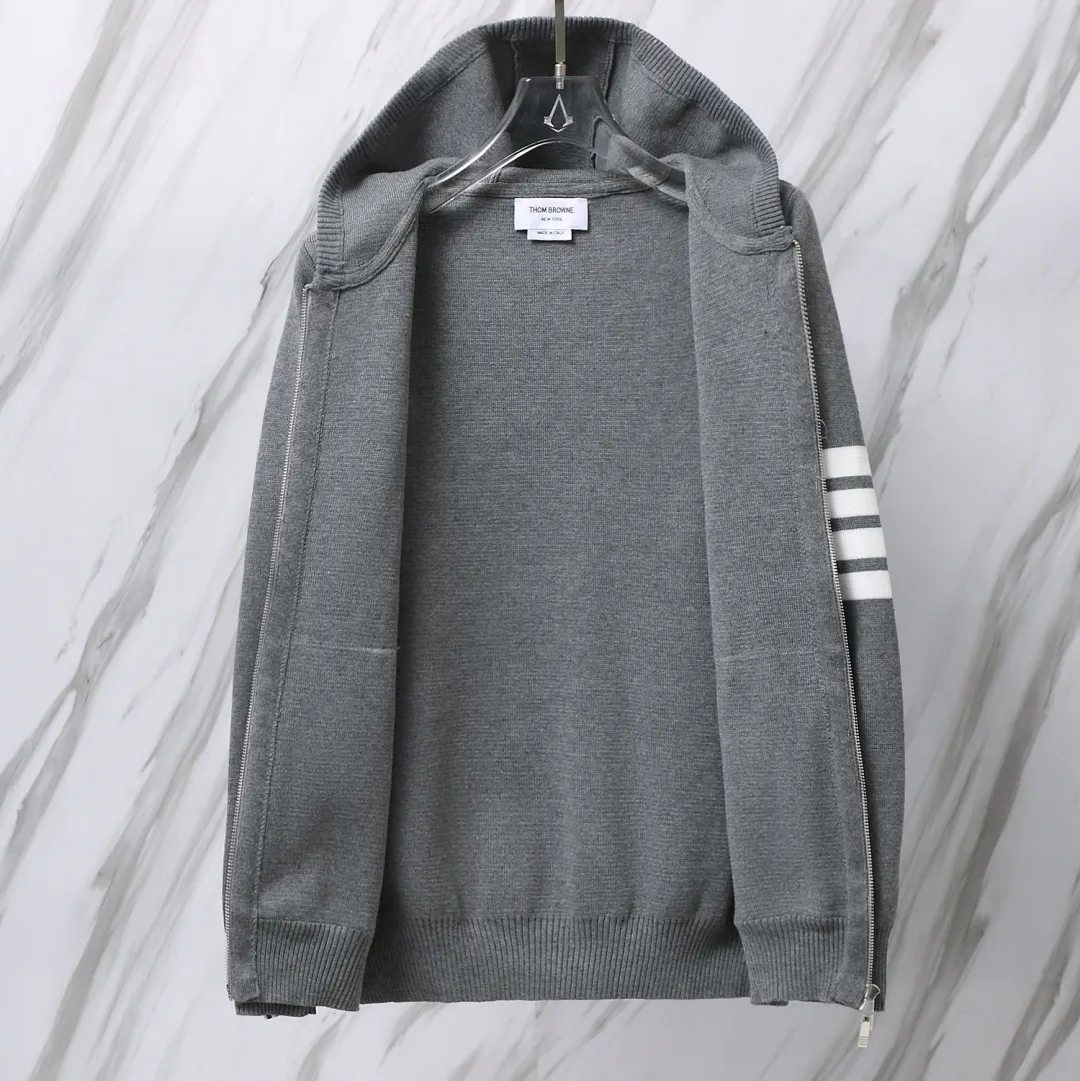 4-Bar Stripe Wool-Blend Zip-Up Hoodie D25012668 — view 6