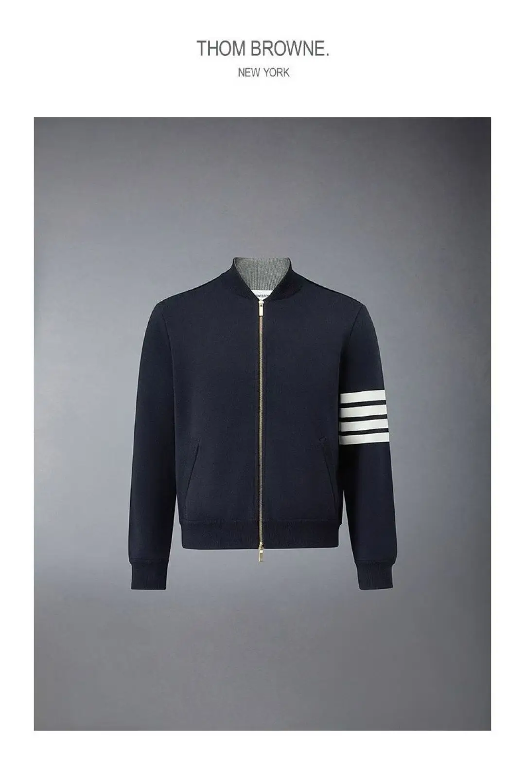Embroidered Wool-Blend Zip-Up Bomber Jacket D28512660 — view 2