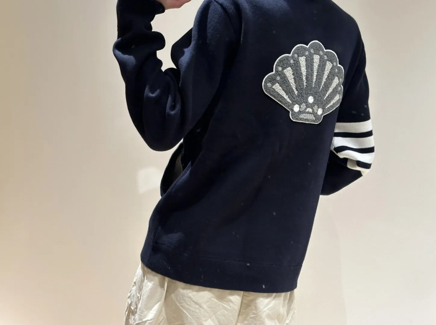 Embroidered Wool-Blend Zip-Up Bomber Jacket D28512660 — view 5
