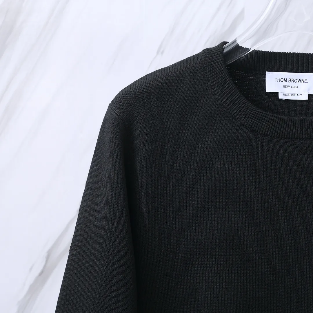 Rose Embroidered 4-Bar Stripe Crew-Neck Sweater D24012692 — view 6
