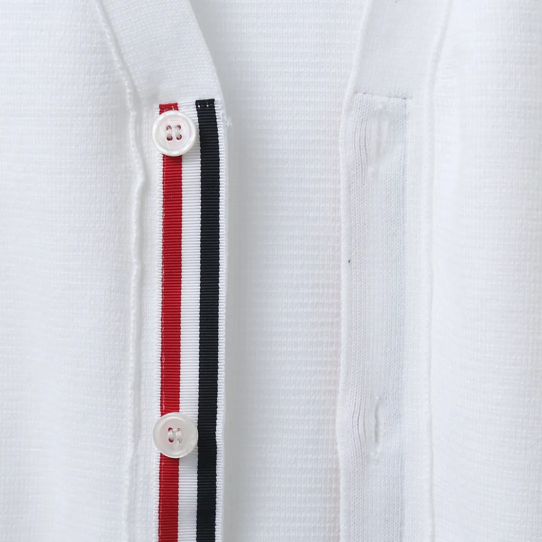 Floral Embroidery 4-Bar Stripe Knit Cardigan D25012687 — view 8
