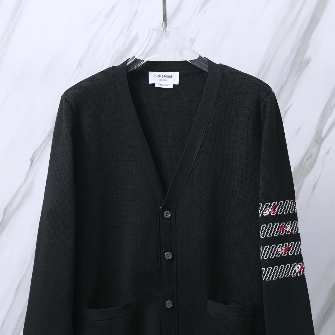 Floral Embroidery 4-Bar Knit Cardigan D25012684 — view 5