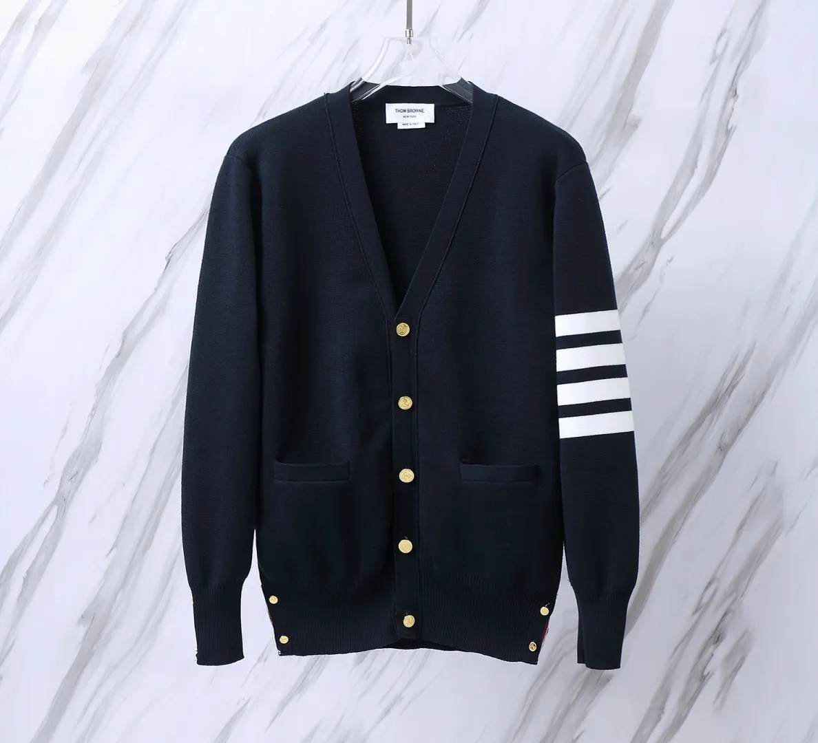4-Bar Stripe Wool-Blend Cardigan D25512664