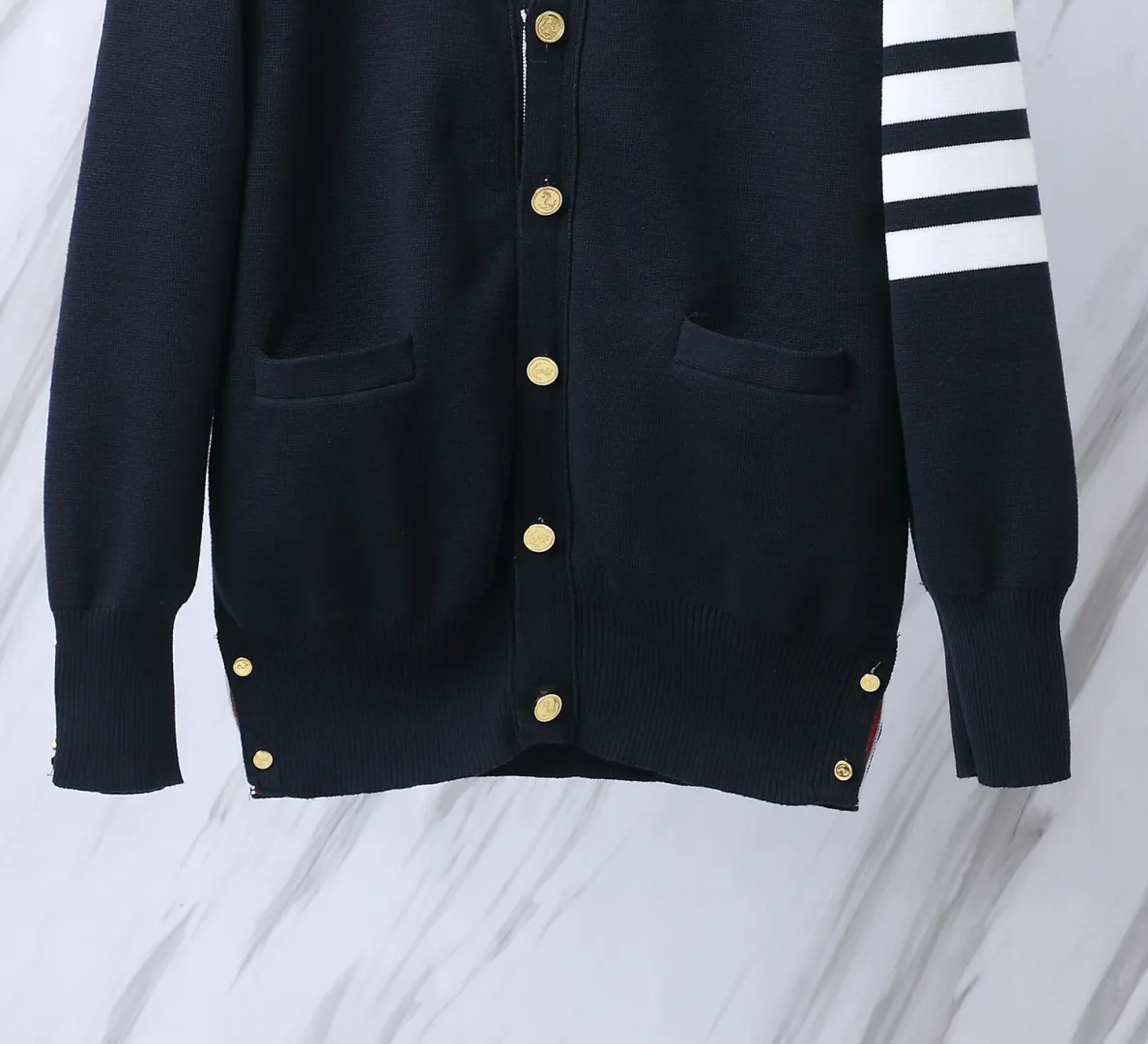 4-Bar Stripe Wool-Blend Cardigan D25512664 — view 4