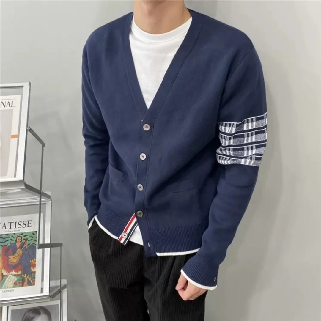 Airplane Intarsia Wool-Blend V-Neck Cardigan D25512674 — view 5