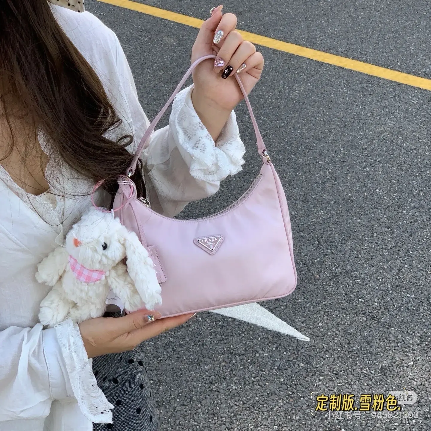Prada Re-Edition 2005 Nylon Shoulder Bag D23018121 — view 2