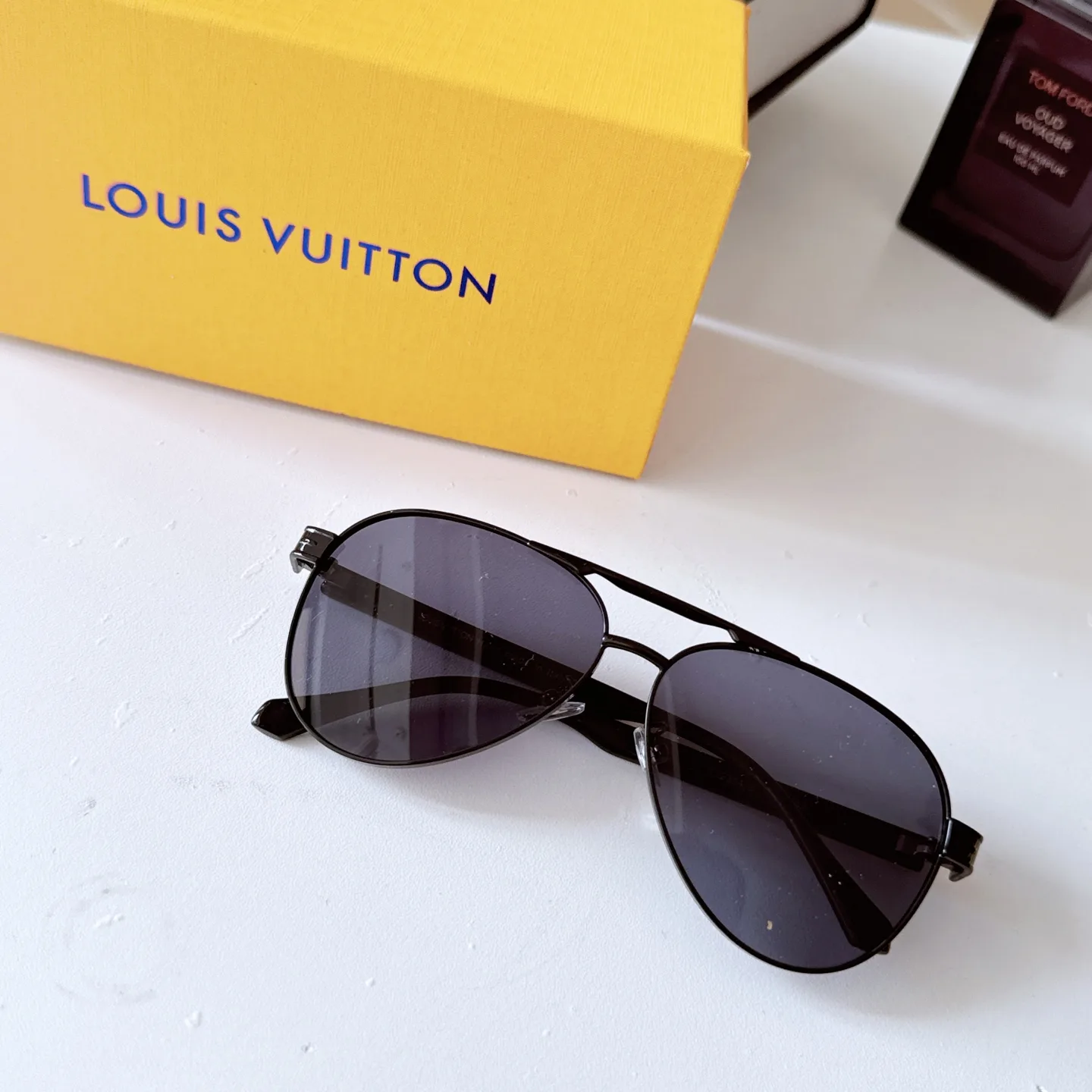 Louis Vuitton Men's Square-Frame Sunglasses D21018575 — view 8