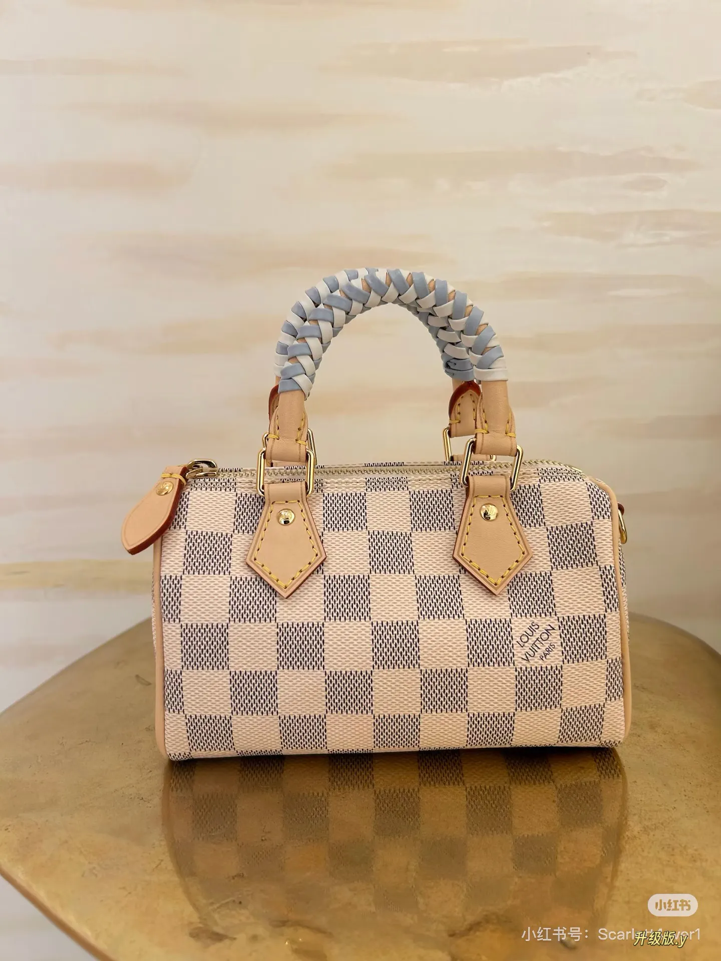 Damier Azur Nano Speedy Top-Handle Bag D33018003 — view 3