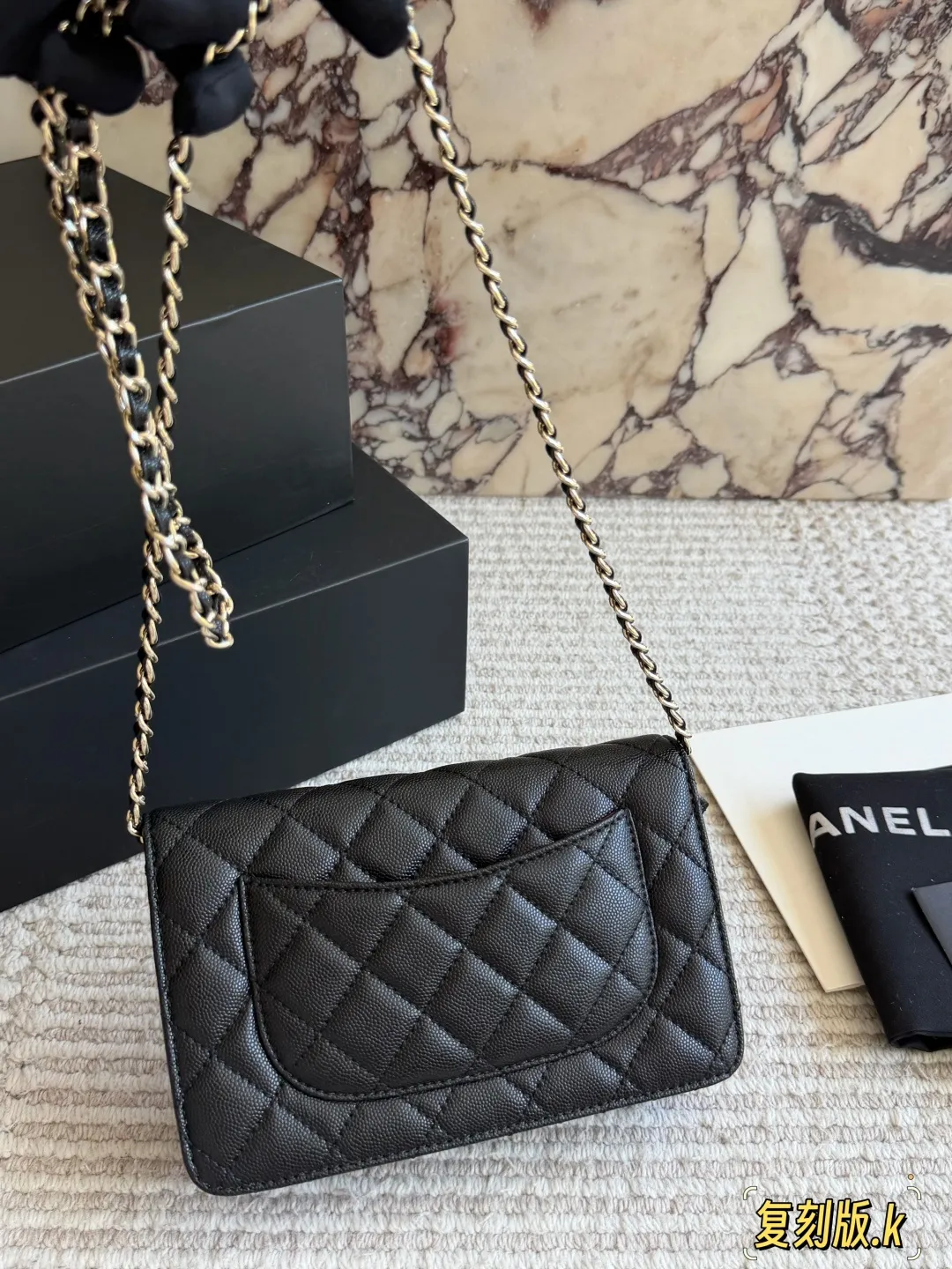 Caviar Leather Wallet On Chain (WOC) D31018090 — view 7