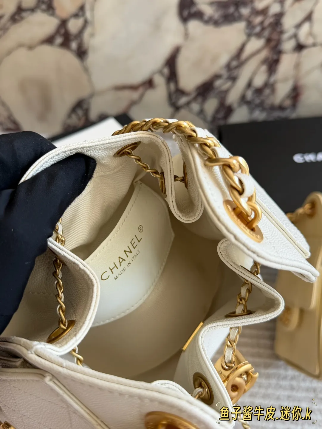 Chanel 25S Mini Hobo Bucket Bag D38018033 — view 9