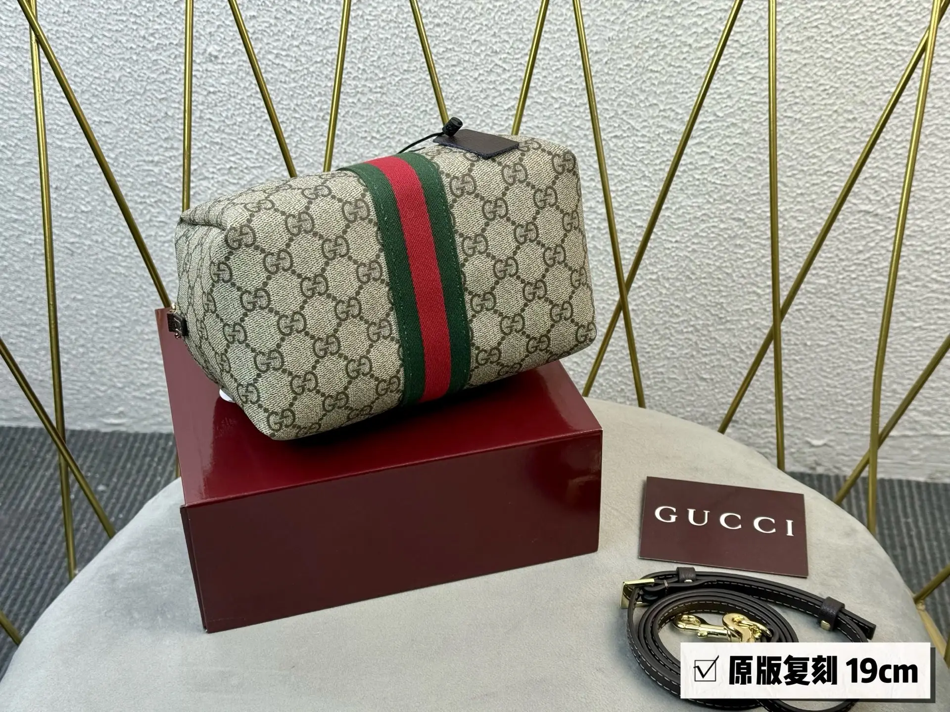 Melrose GG Supreme Boston Bag D29018082 — view 6