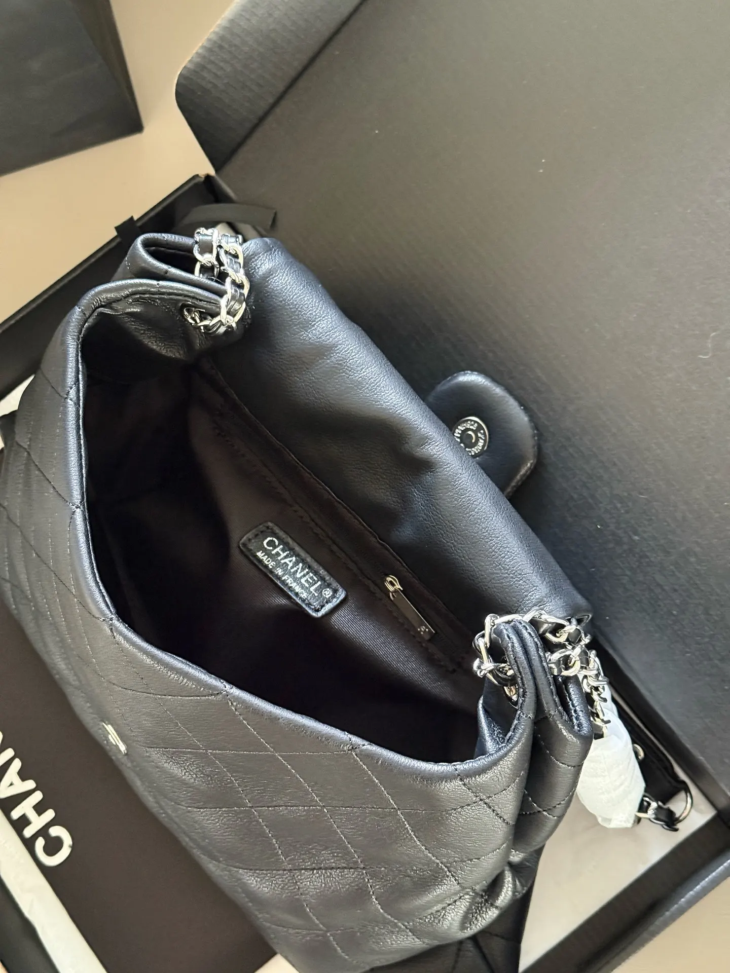 Chanel Quilted Leather Crossbody Bag D27518096 — view 9