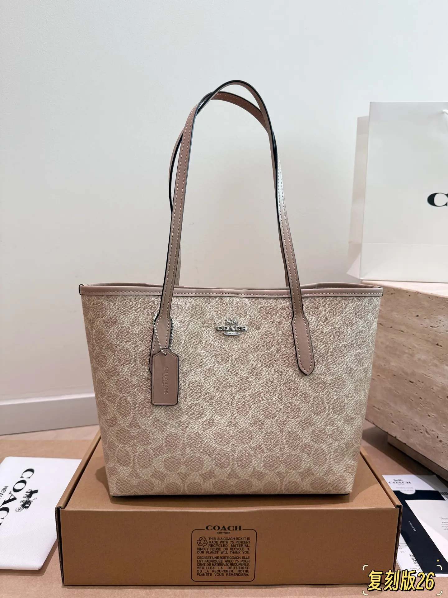 City 26 Signature Canvas Tote Bag D26018375 — view 10