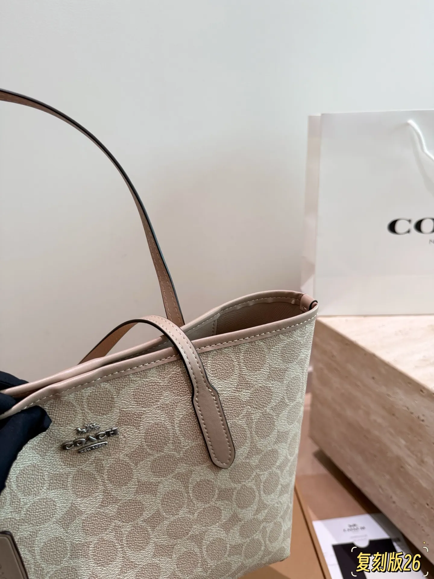 City 26 Signature Canvas Tote Bag D26018375 — view 13