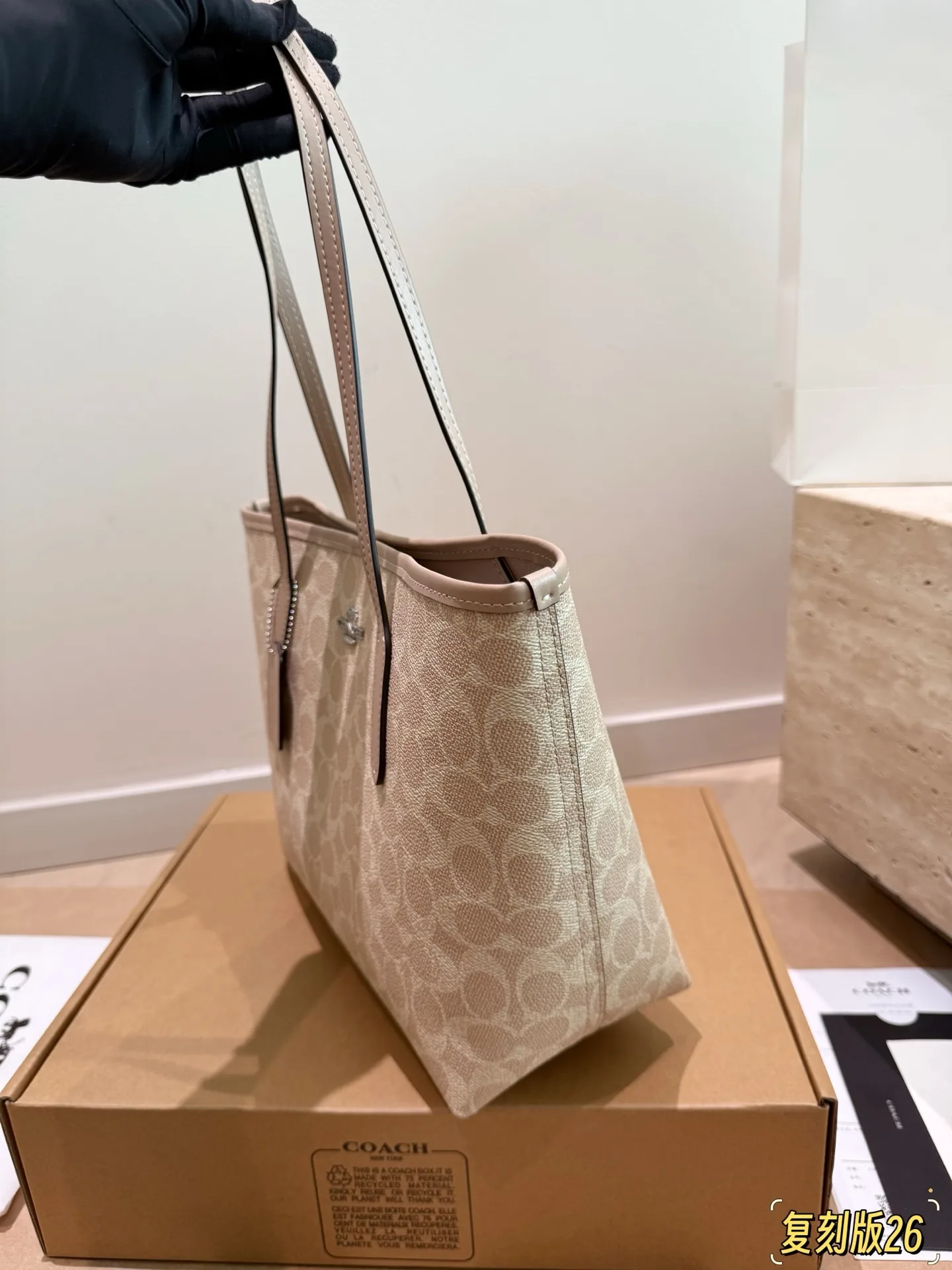 City 26 Signature Canvas Tote Bag D26018375 — view 14