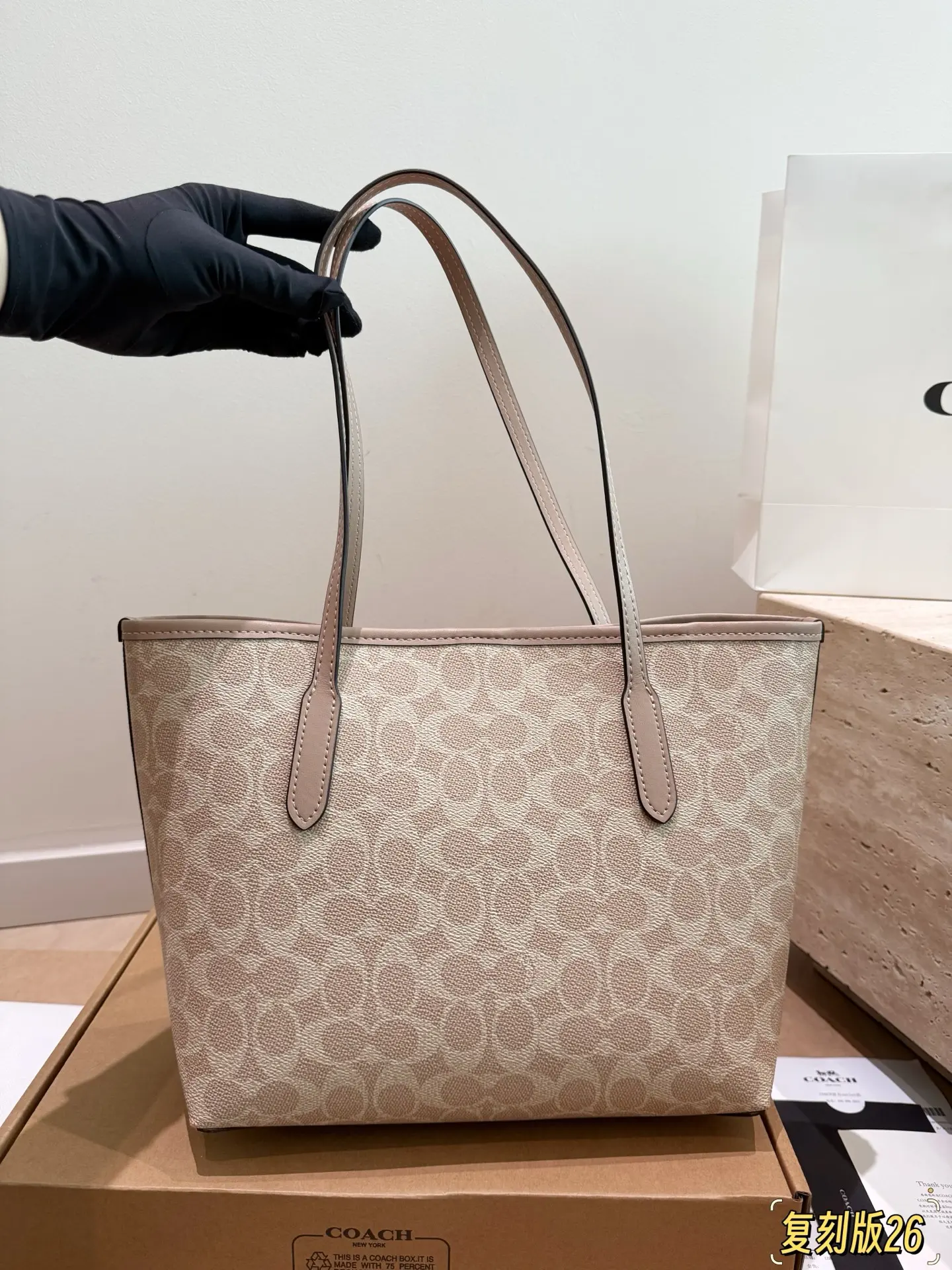 City 26 Signature Canvas Tote Bag D26018375 — view 16