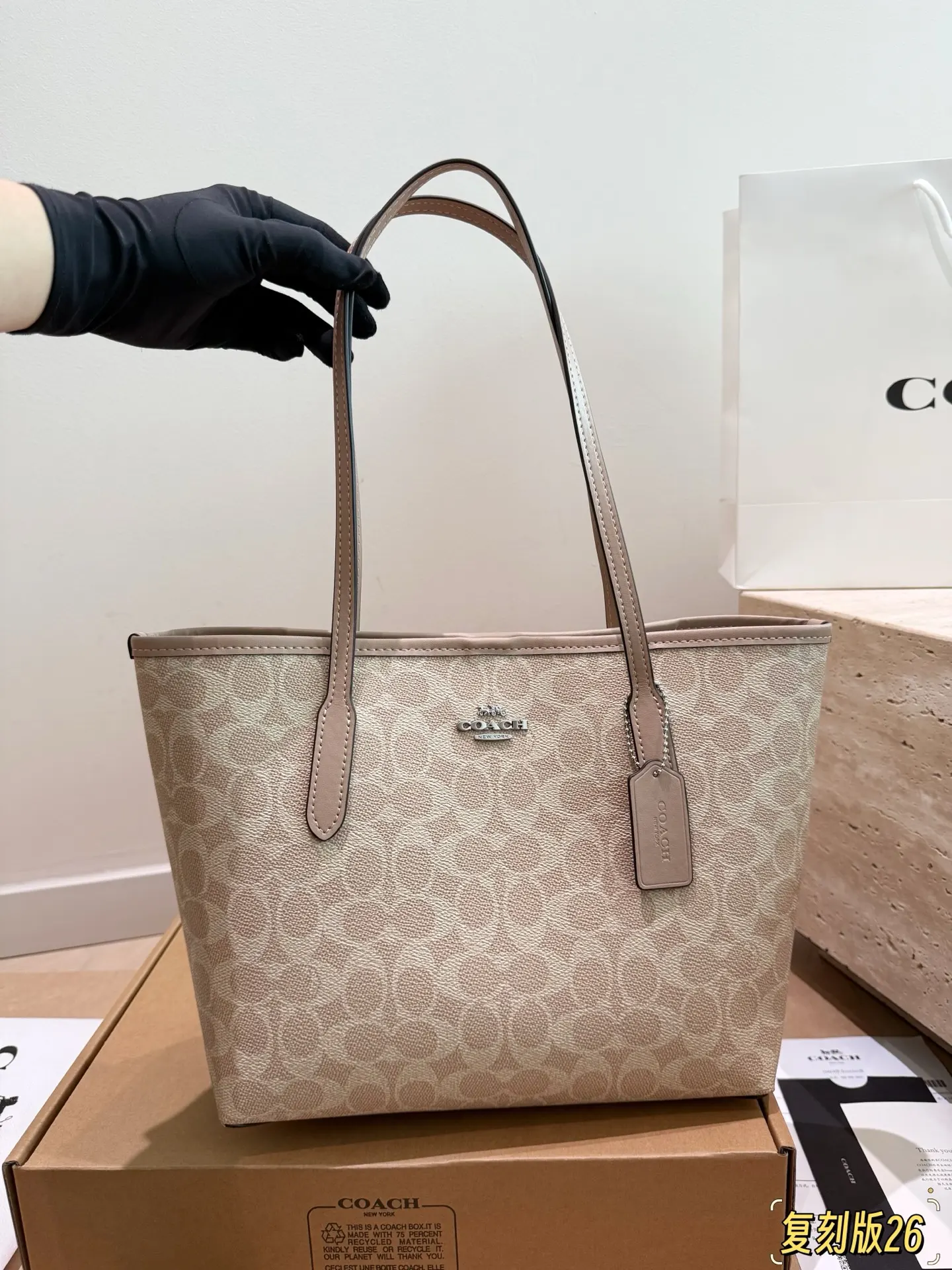 City 26 Signature Canvas Tote Bag D26018375 — view 17