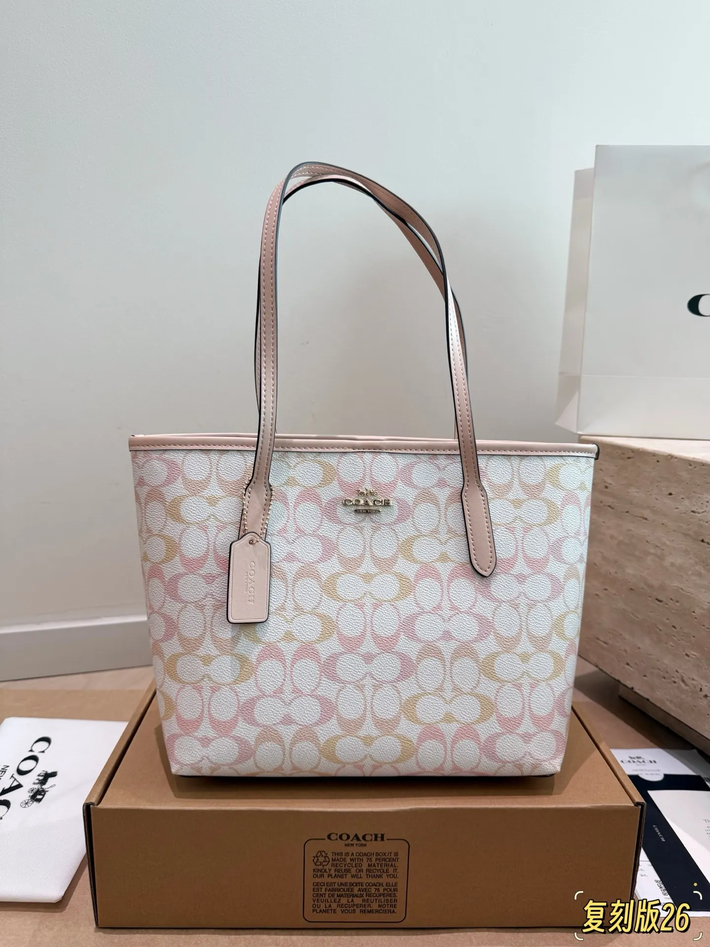 City 26 Signature Canvas Tote Bag D26018375 — view 23