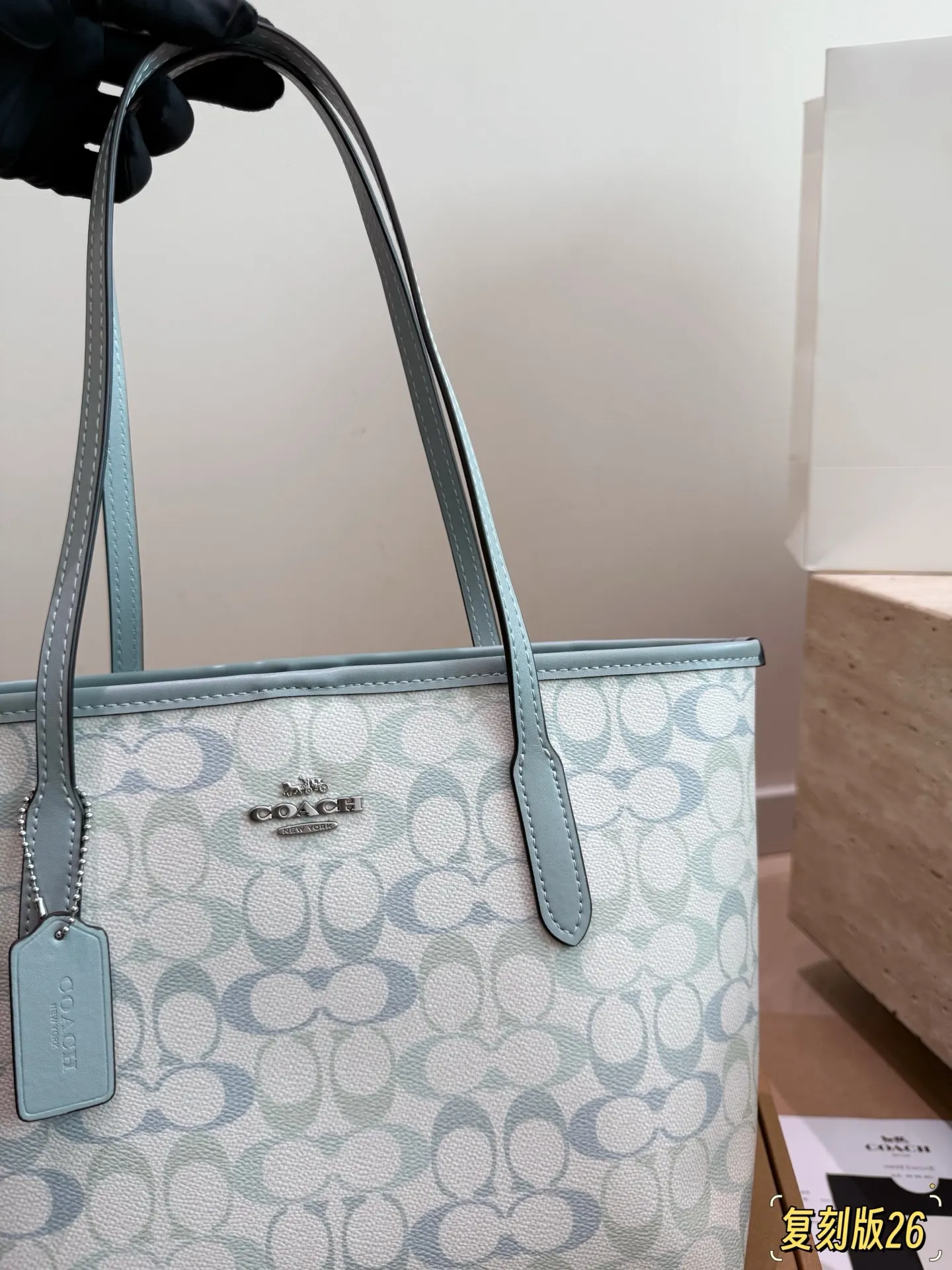 City 26 Signature Canvas Tote Bag D26018375 — view 3