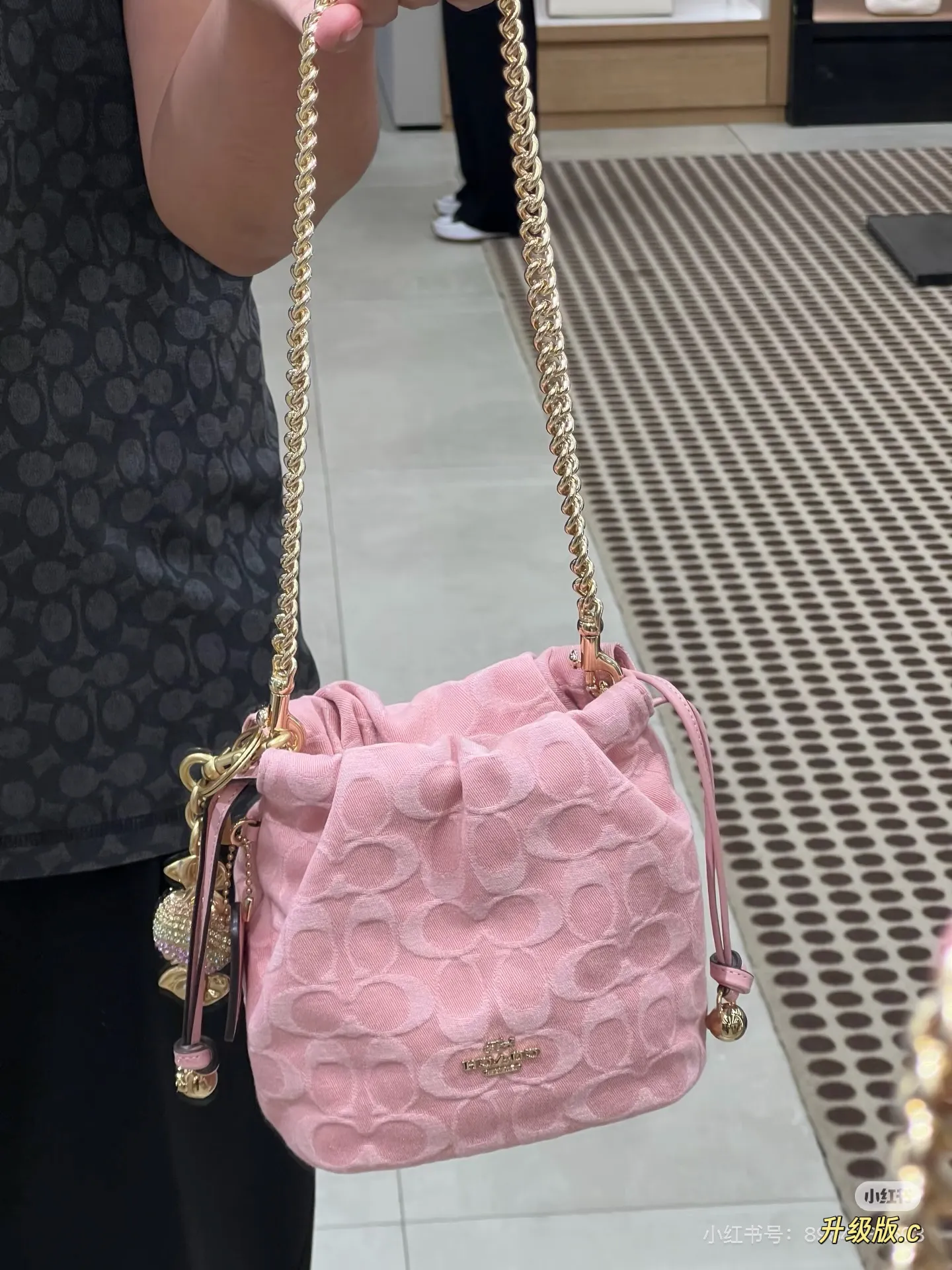 Coach Signature Monogram Bucket Bag D34518419