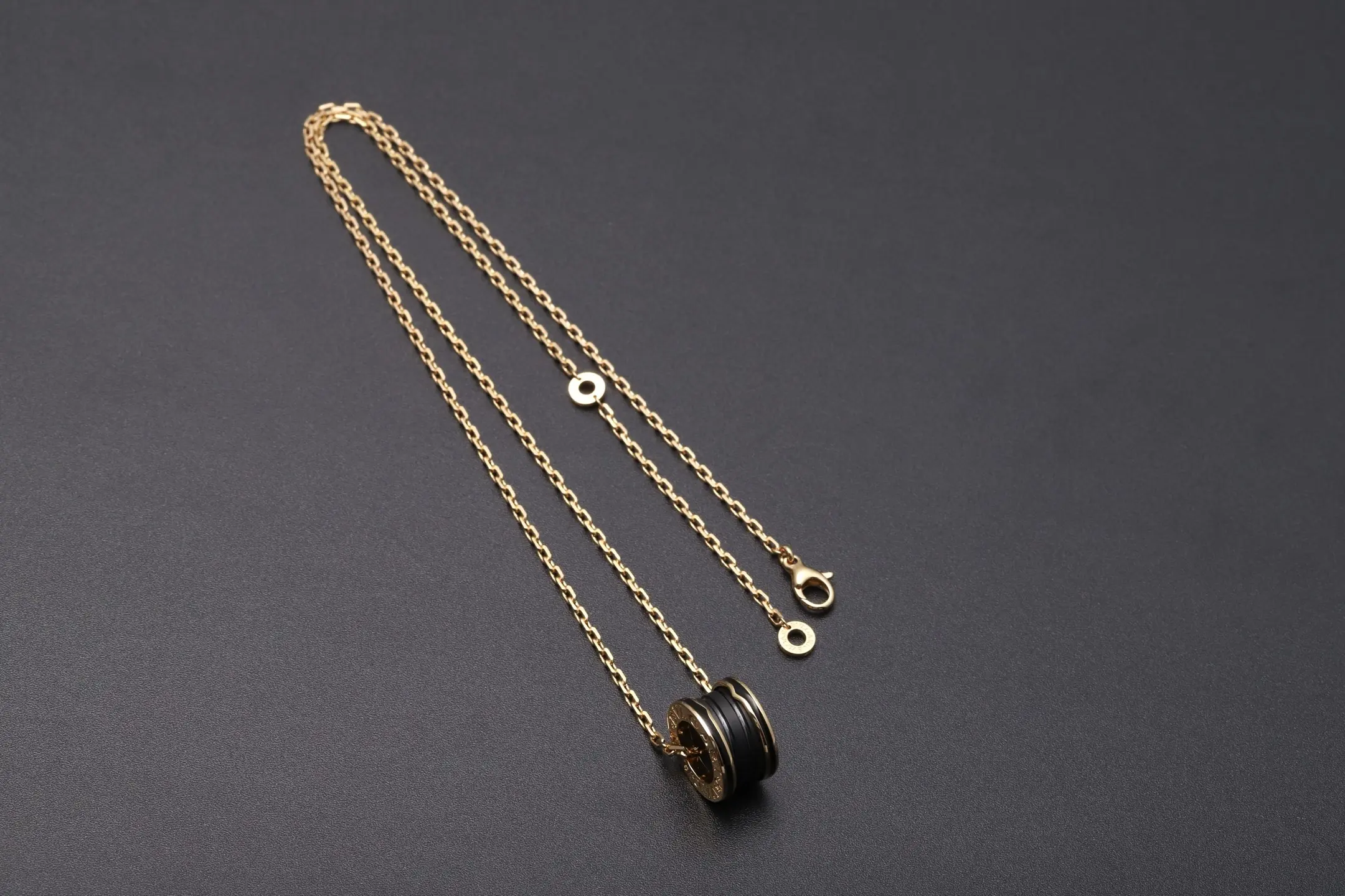 B.zero1 Rock Pendant Necklace (Gold-Plated Brass) D24517146 — view 7