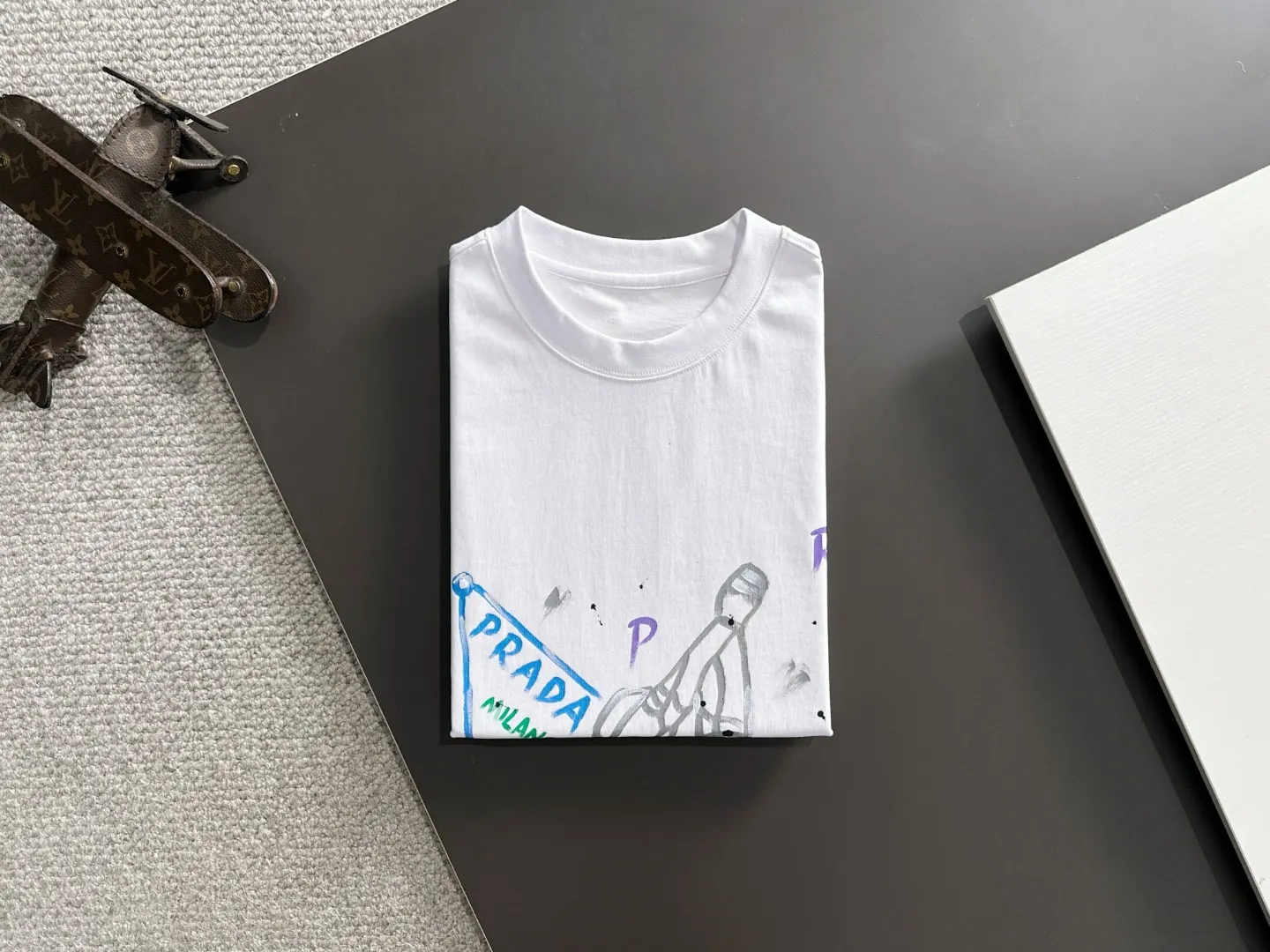 Prada Sketch Graphic Print T-Shirt D18013157 — view 8