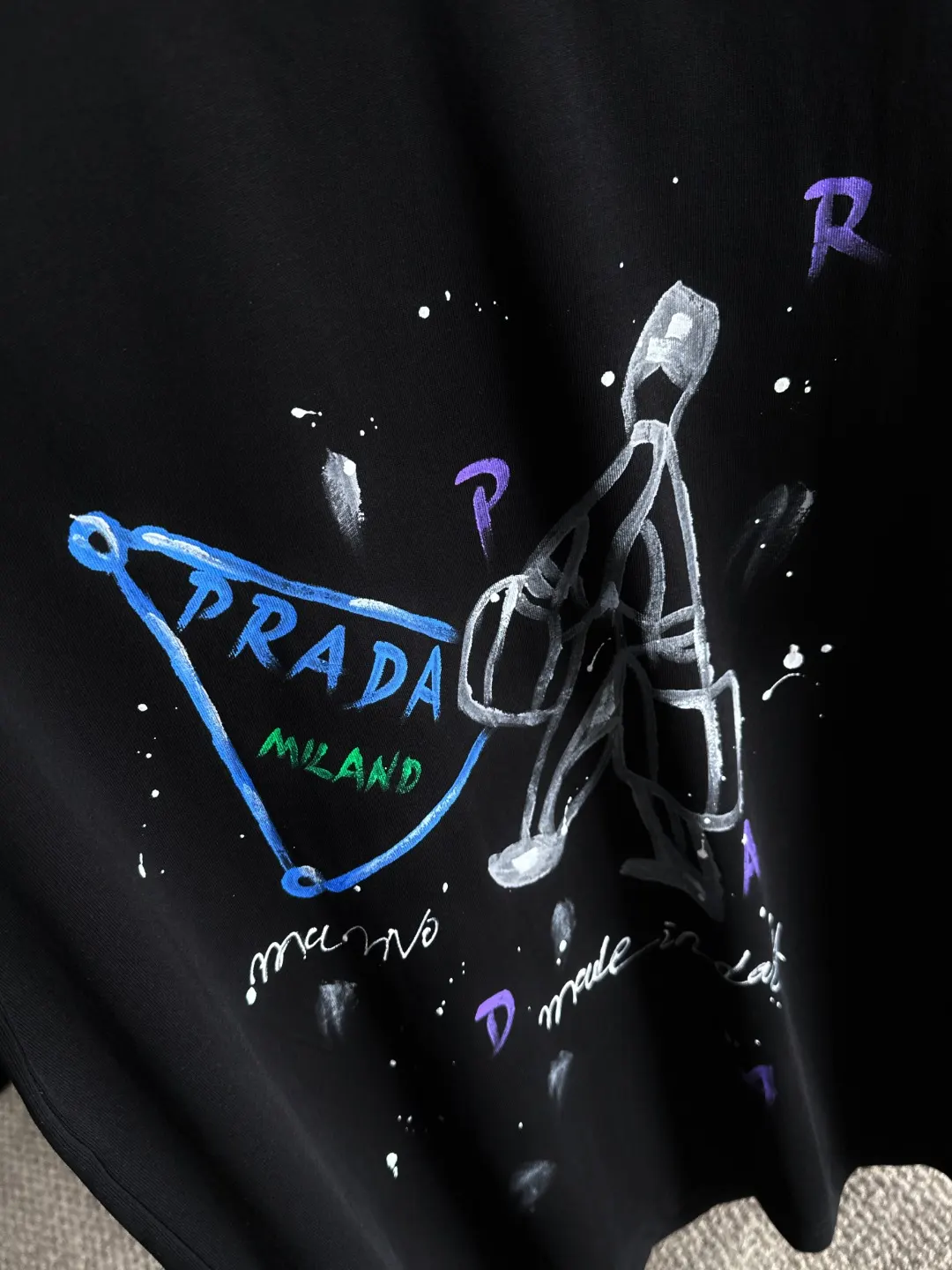 Prada Graphic Print Cotton T-Shirt D18013156 — view 3