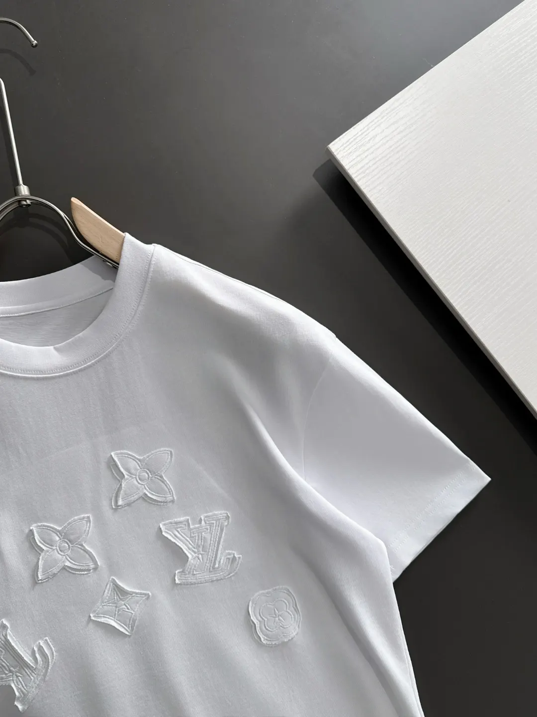 Embossed Monogram Cotton T-Shirt D18013151 — view 2