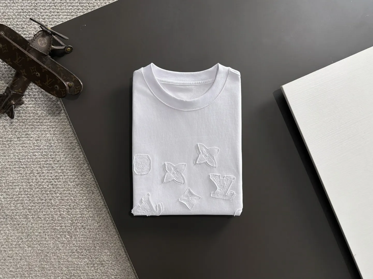 Embossed Monogram Cotton T-Shirt D18013151 — view 8