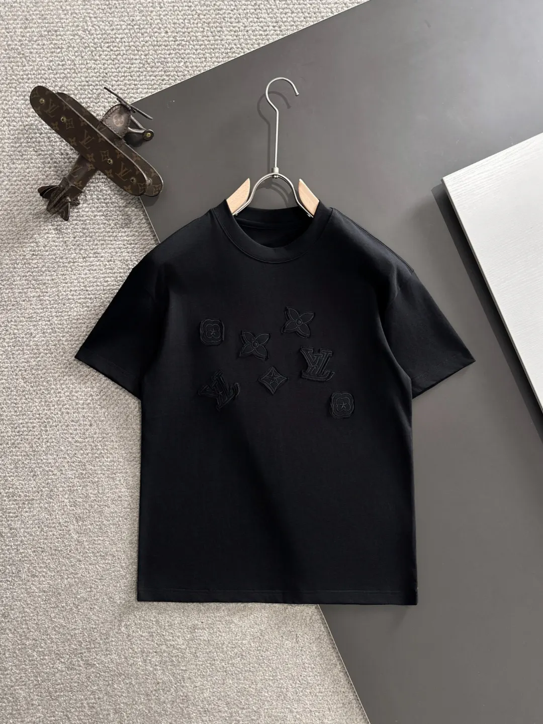 Embroidered Monogram Cotton T-Shirt D18013150