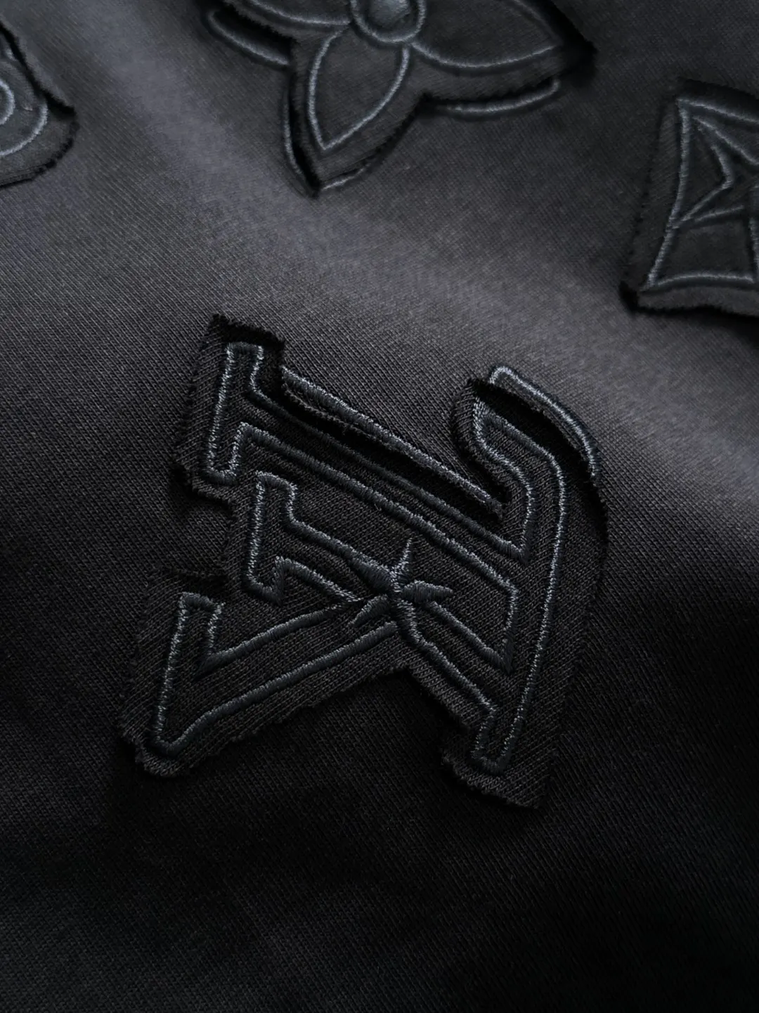 Embroidered Monogram Cotton T-Shirt D18013150 — view 5