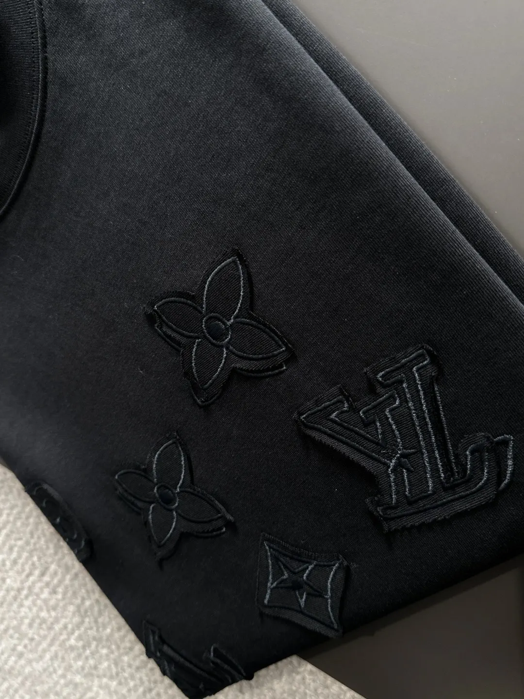 Embroidered Monogram Cotton T-Shirt D18013150 — view 7