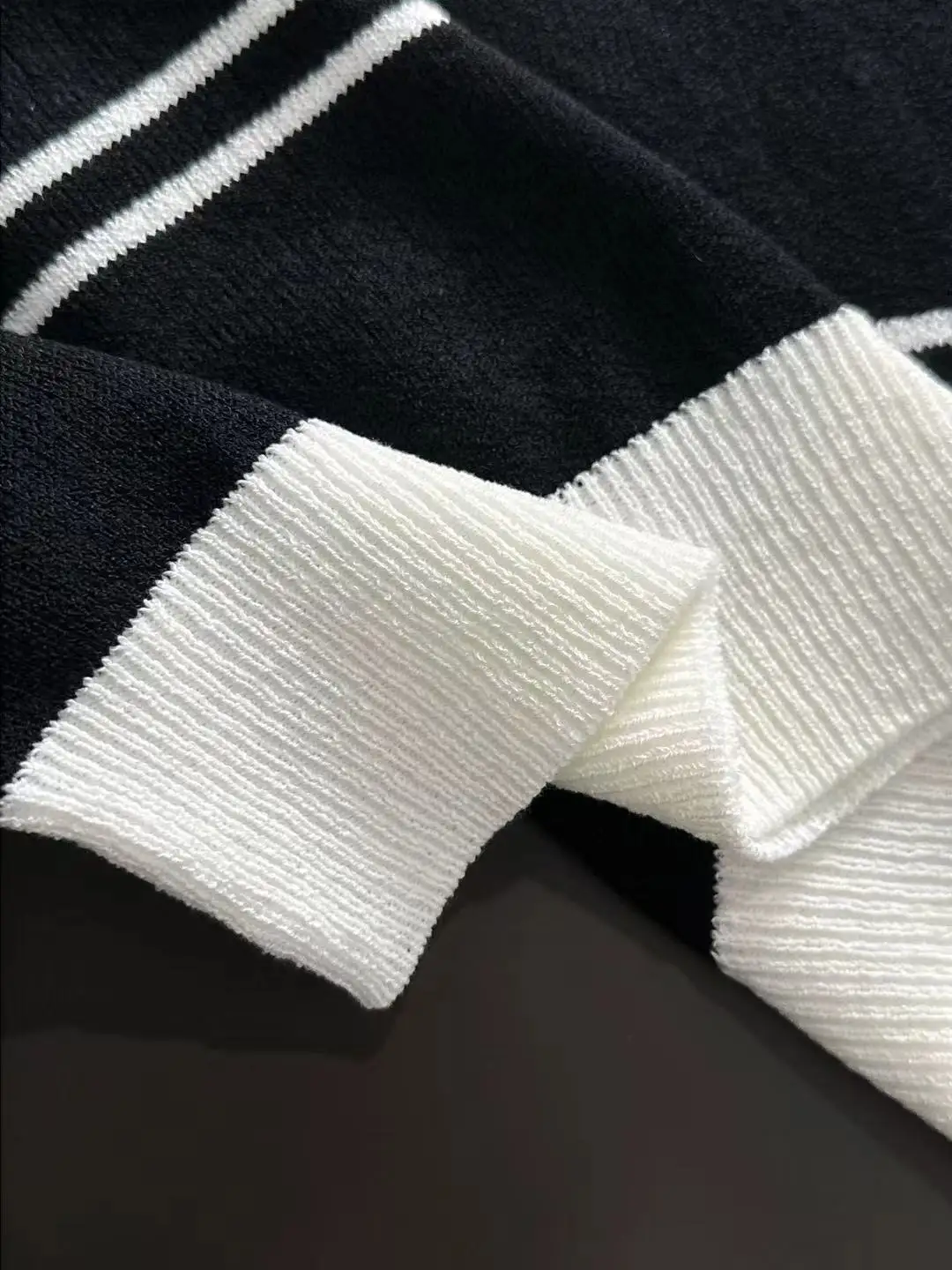 Striped Knit Cotton Polo Shirt D20014853 — view 6