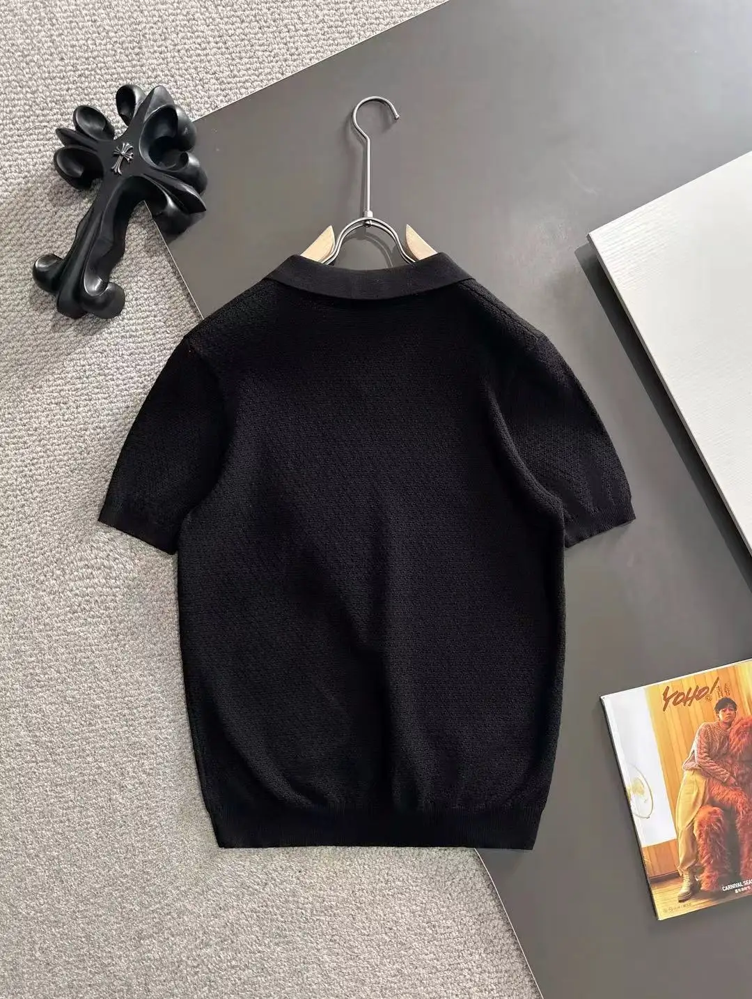 Textured Knit Polo Shirt D20014777 — view 9