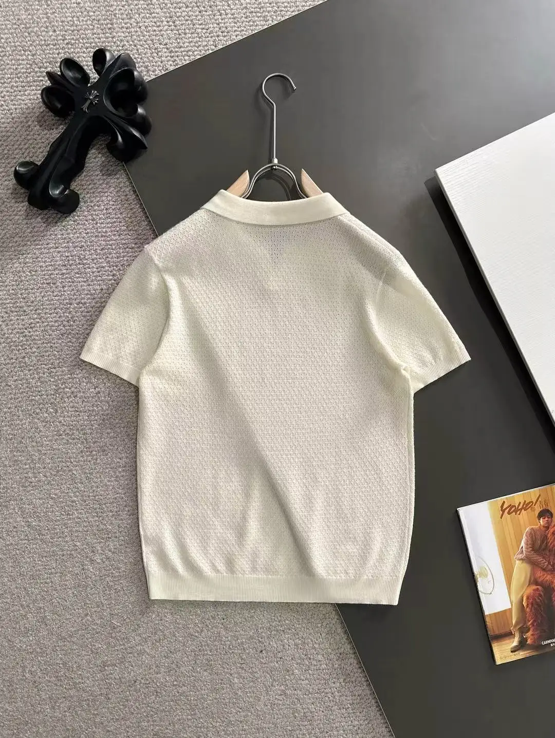 Textured Knit Polo Shirt D20014851 — view 9