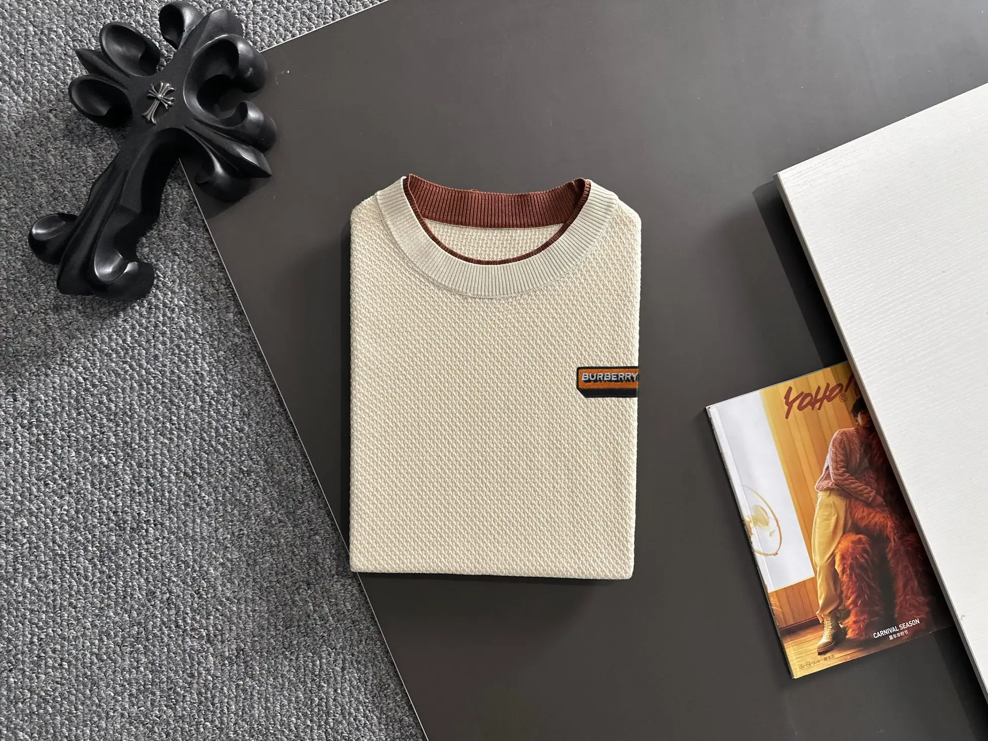 Textured Knit Layered-Effect T-Shirt D20014801 — view 8