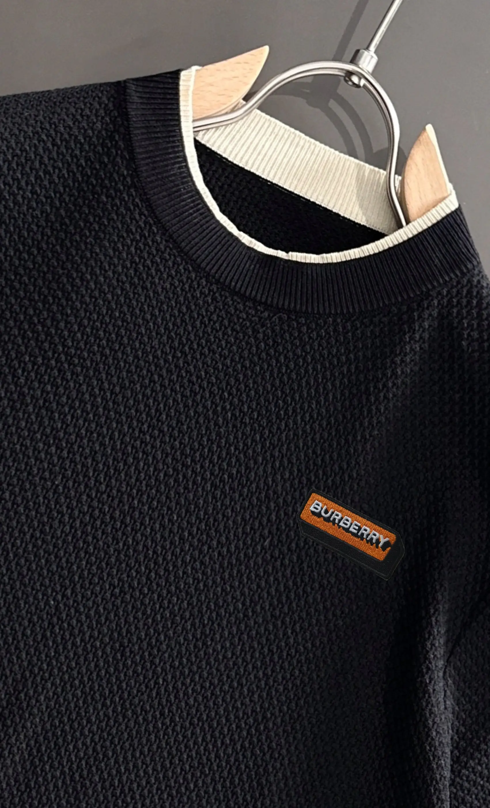 Contrast-Trim Waffle-Knit T-Shirt D20014802 — view 3