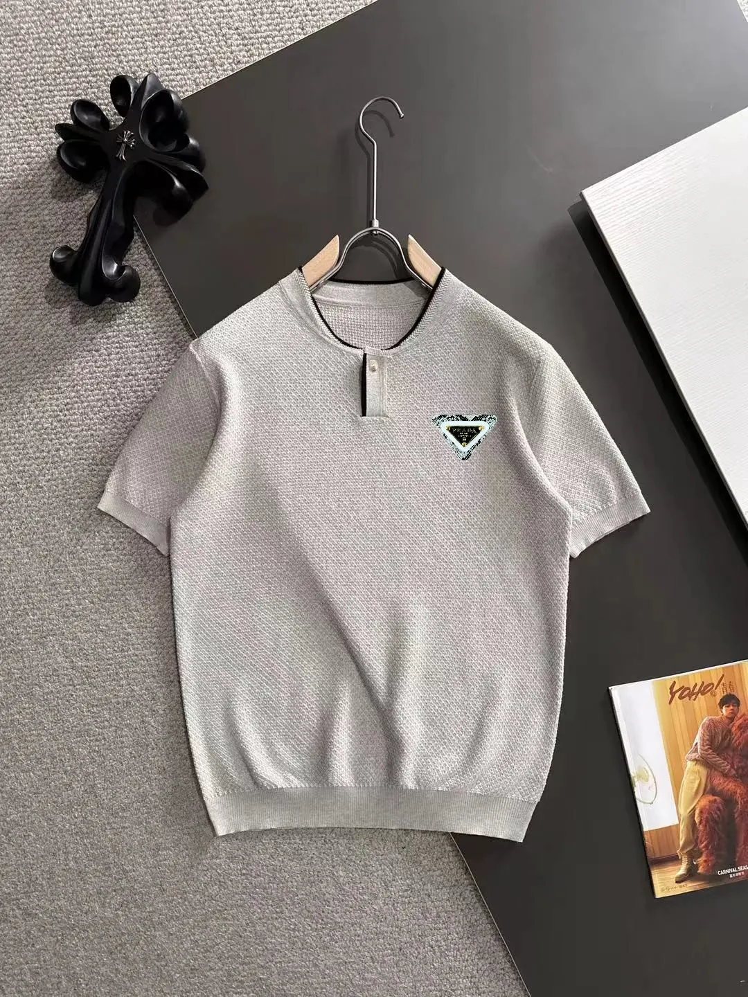 Half-Zip Knit Henley T-Shirt D20014921