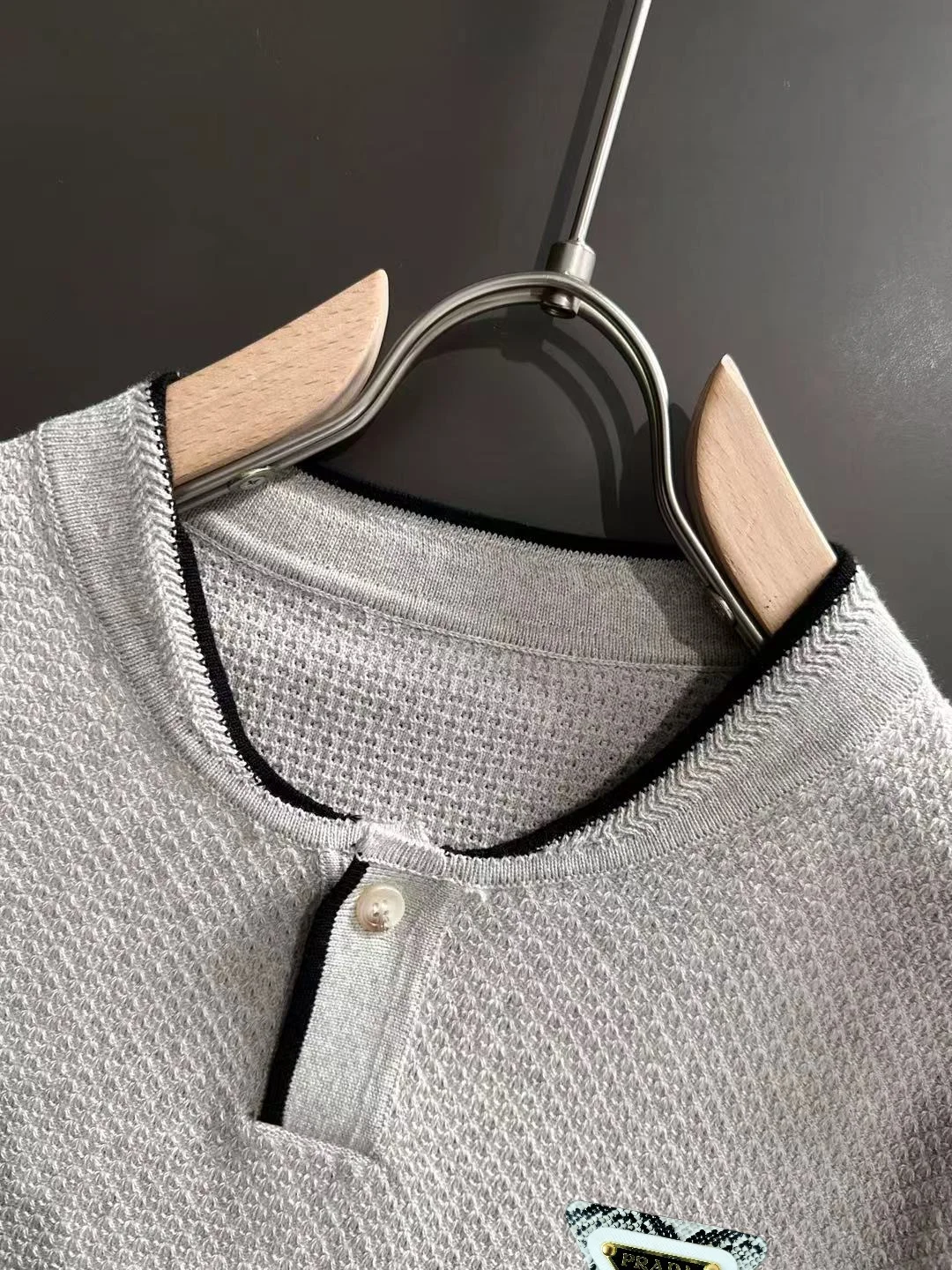 Half-Zip Knit Henley T-Shirt D20014921 — view 3