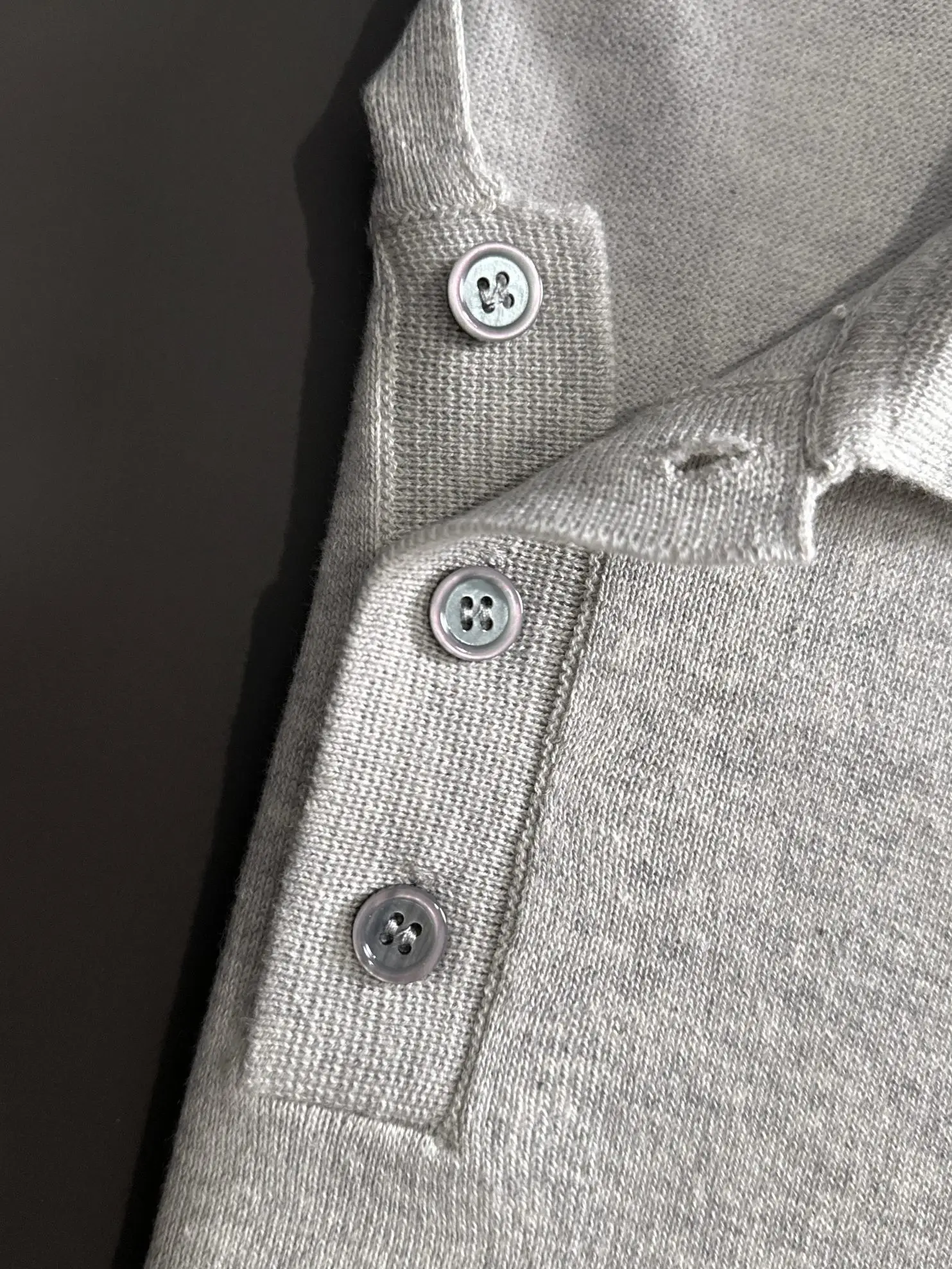 Contrast Stitch Knit Polo Shirt D20014797 — view 5