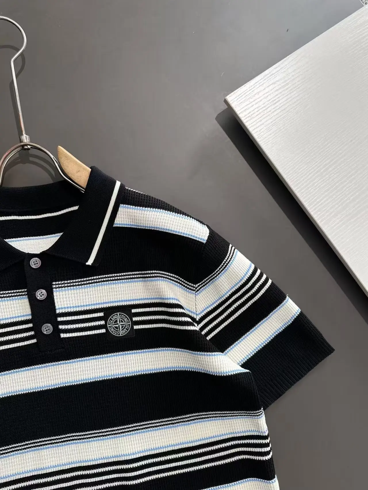 Striped Knit Polo Shirt D20014762 — view 2