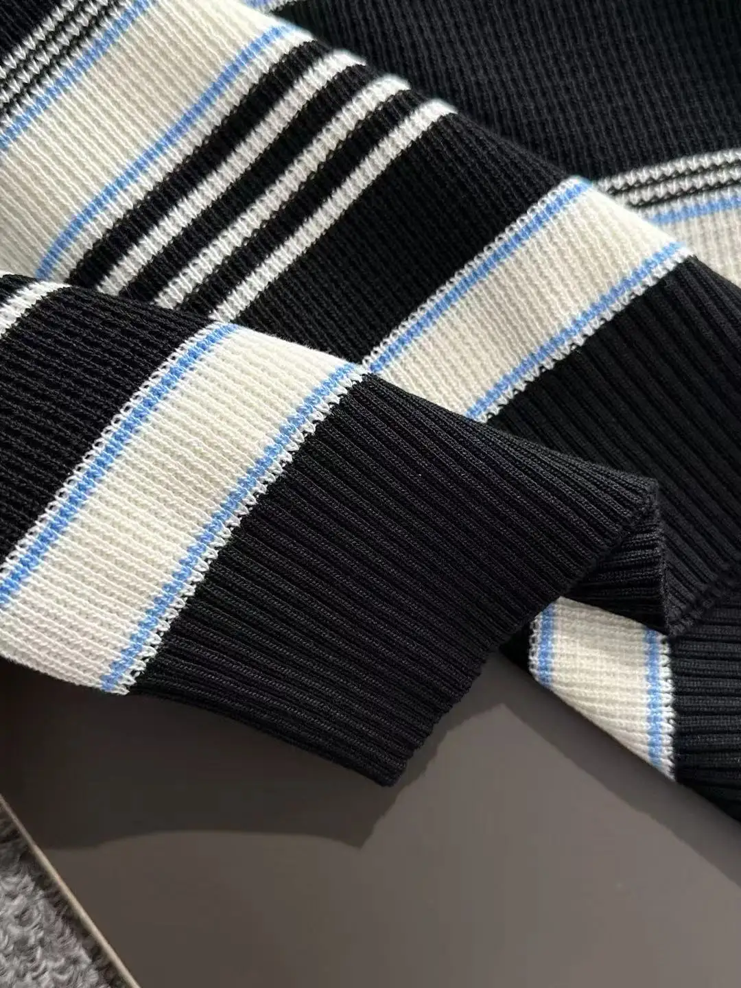Striped Knit Polo Shirt D20014762 — view 6
