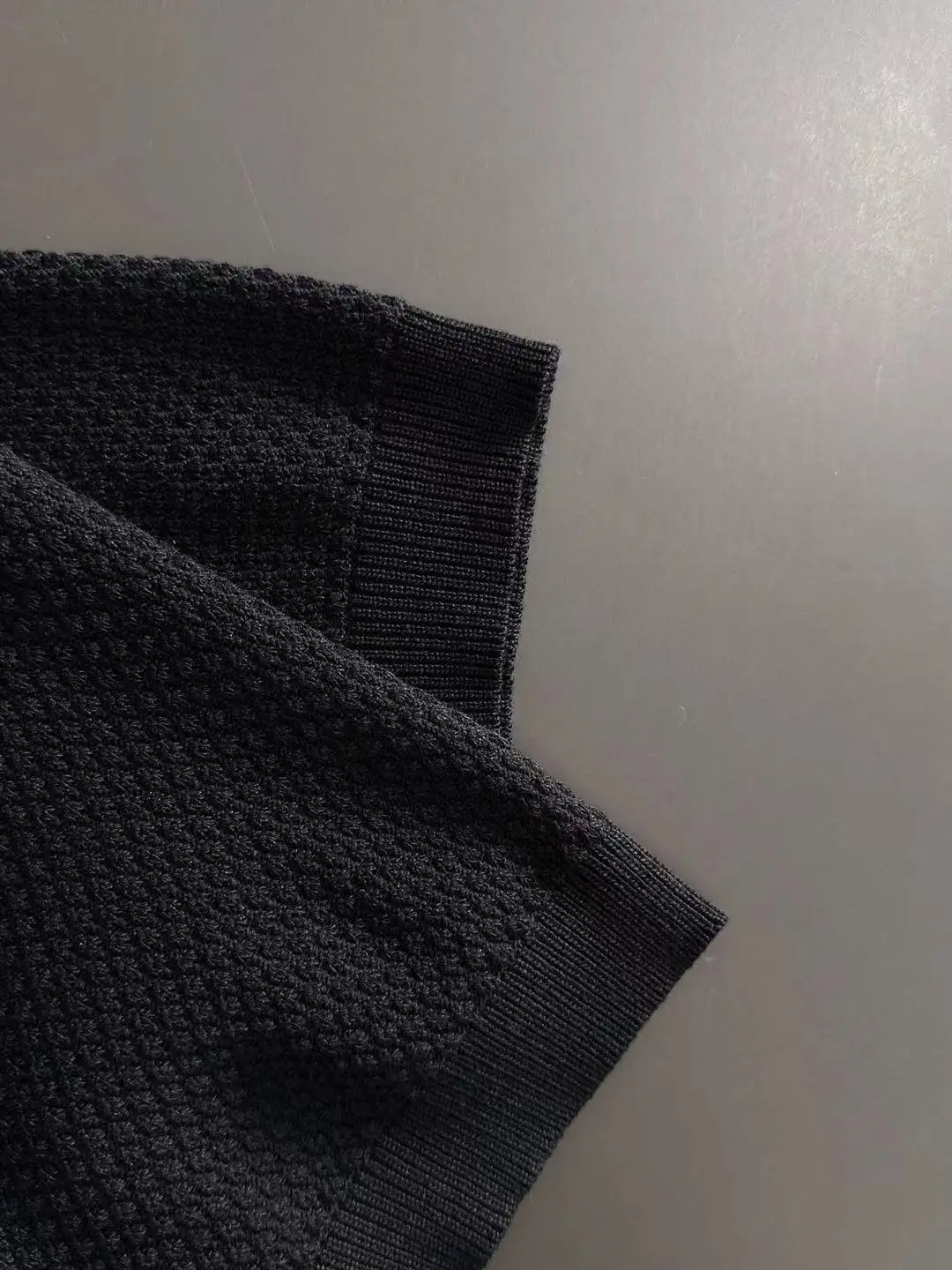 Waffle-Knit Cotton-Blend Polo Shirt D20014831 — view 4